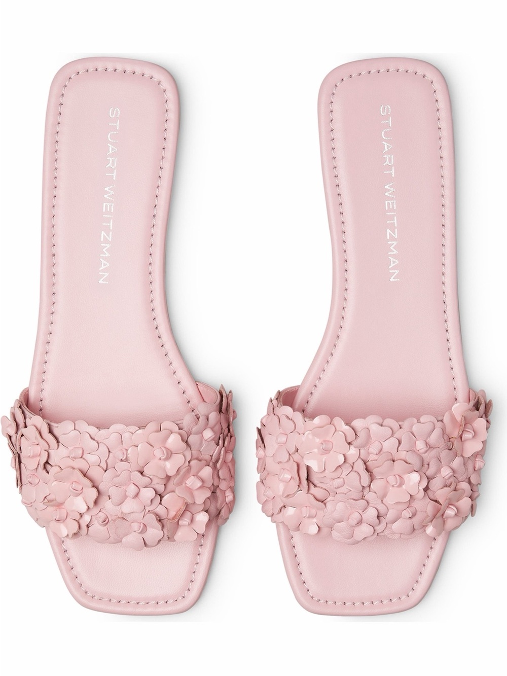 Stuart Weitzman Meadow Slide Sandal in Pink Marshmallow NWT